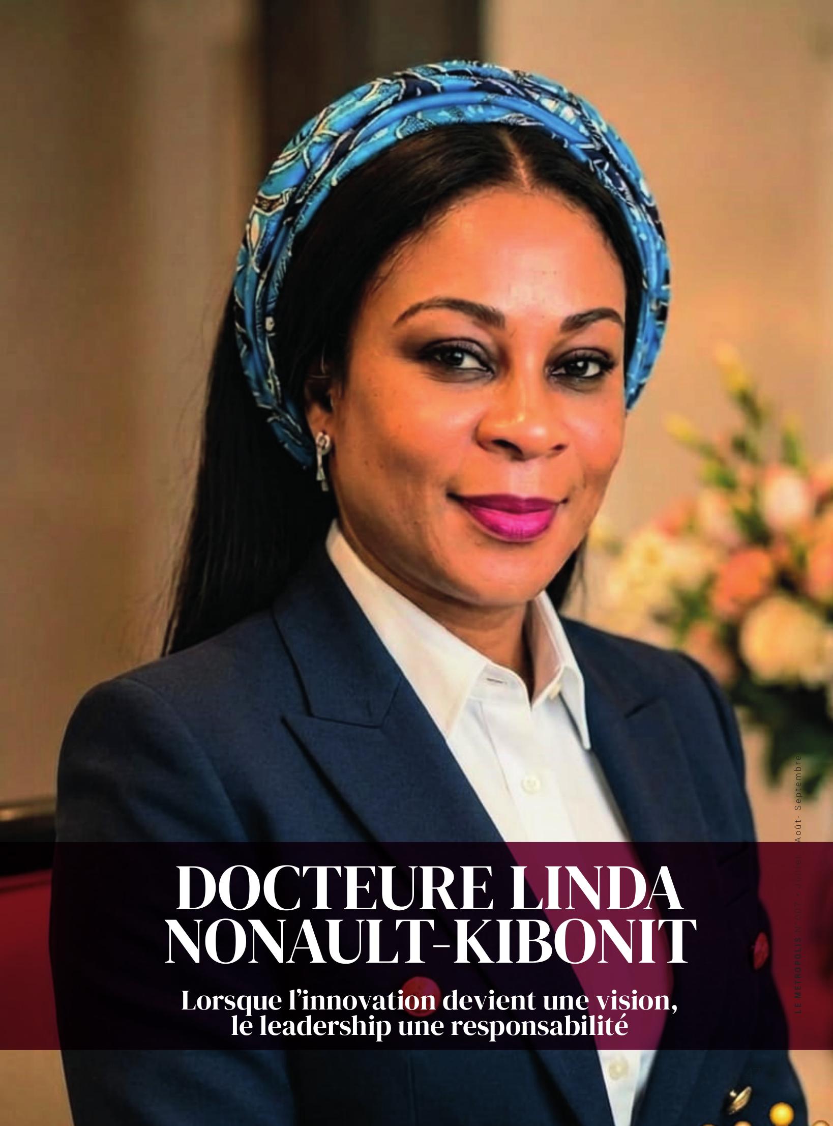 Couverture de l'article dans Le Métropolis — Docteure Linda Nonault-Kibonit
